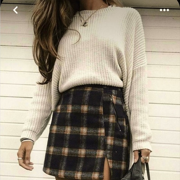 🍂✨Plaid Wool Skirt - Picture 4 of 5